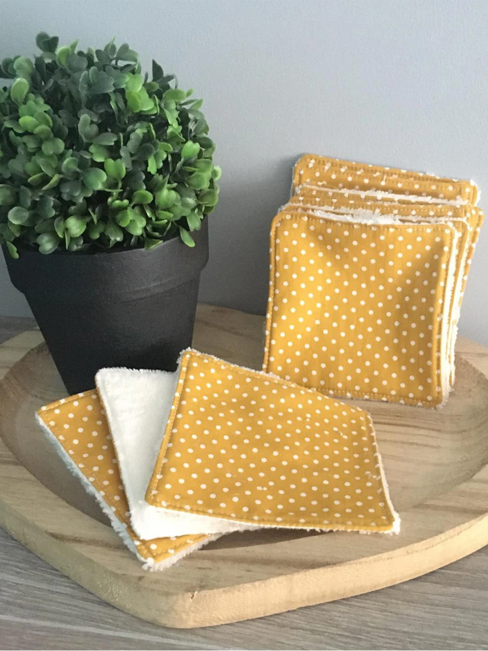 lot de 10 lingette réutilisables personnalisées