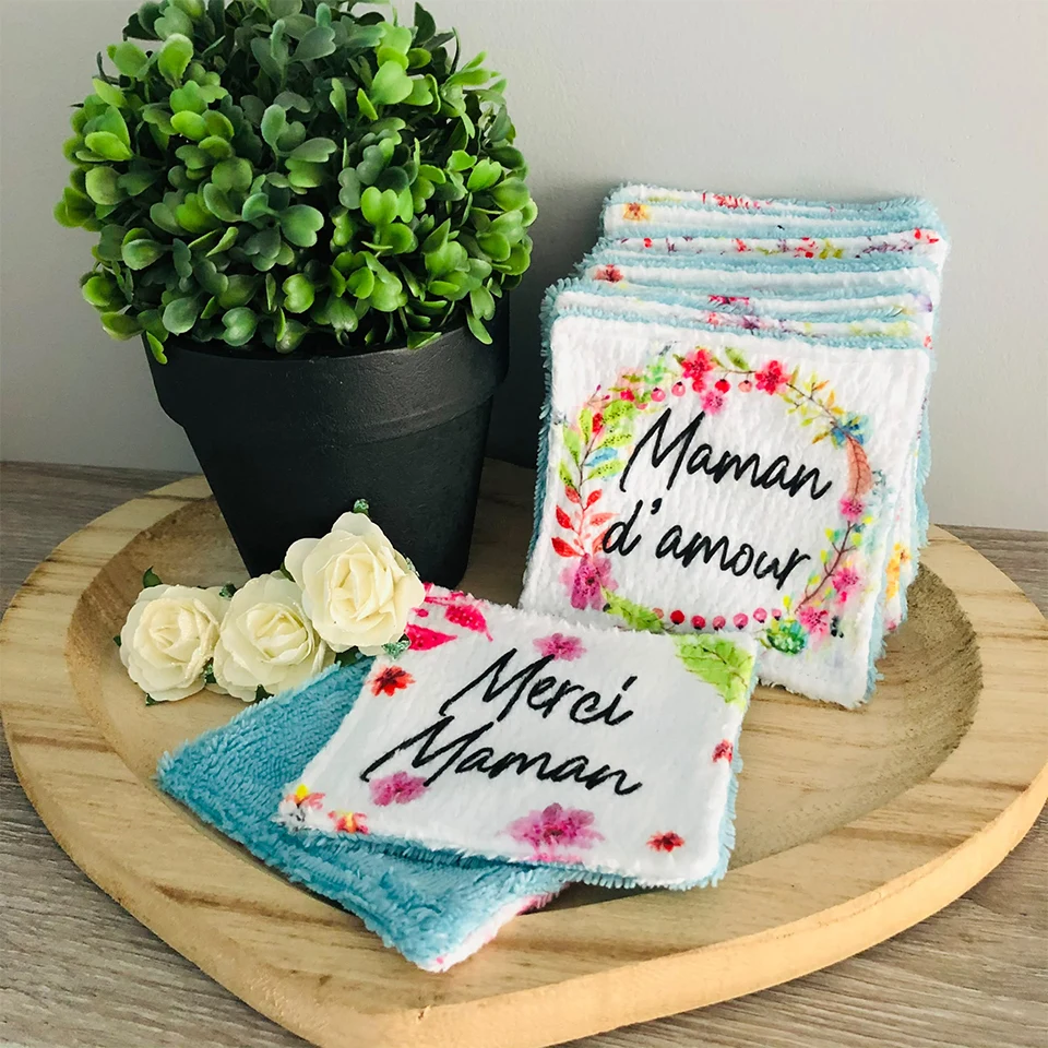 Lingettes réutilisables personnalisées
